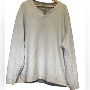 TOMMY BAHAMA MENS FLIPSHORE REVERSIBLE PULLOVER SWEATSHIRT GRAY XXL